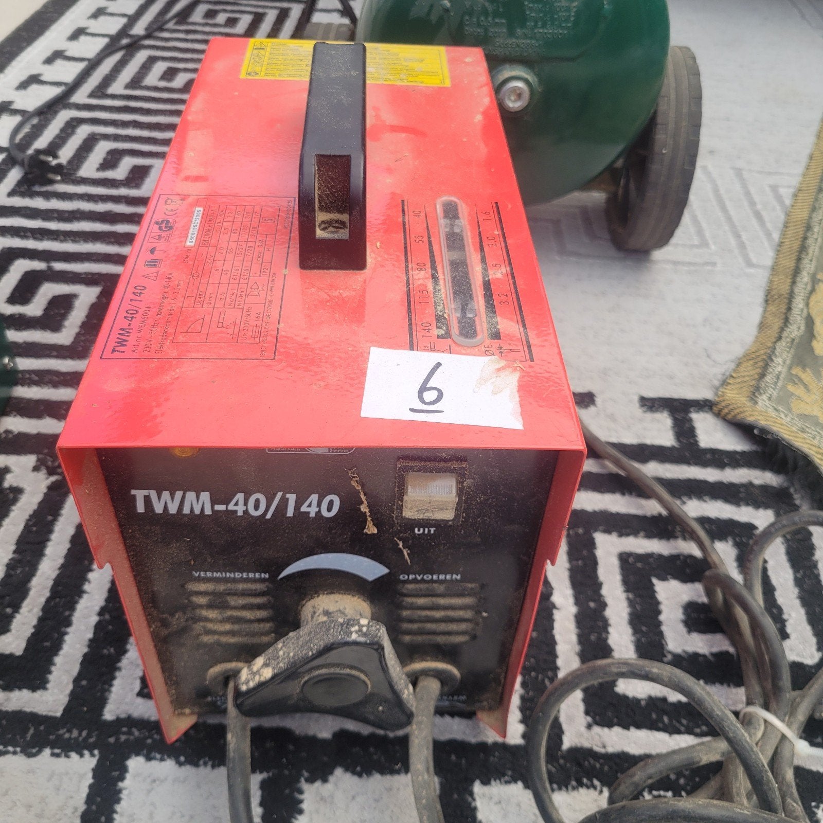 TWM-40/140 Lasapparaat - Gebruikt maar functioneel, Ophalen of Verzenden, Gebruikt, 150 tot 250 ampère, Elektroden