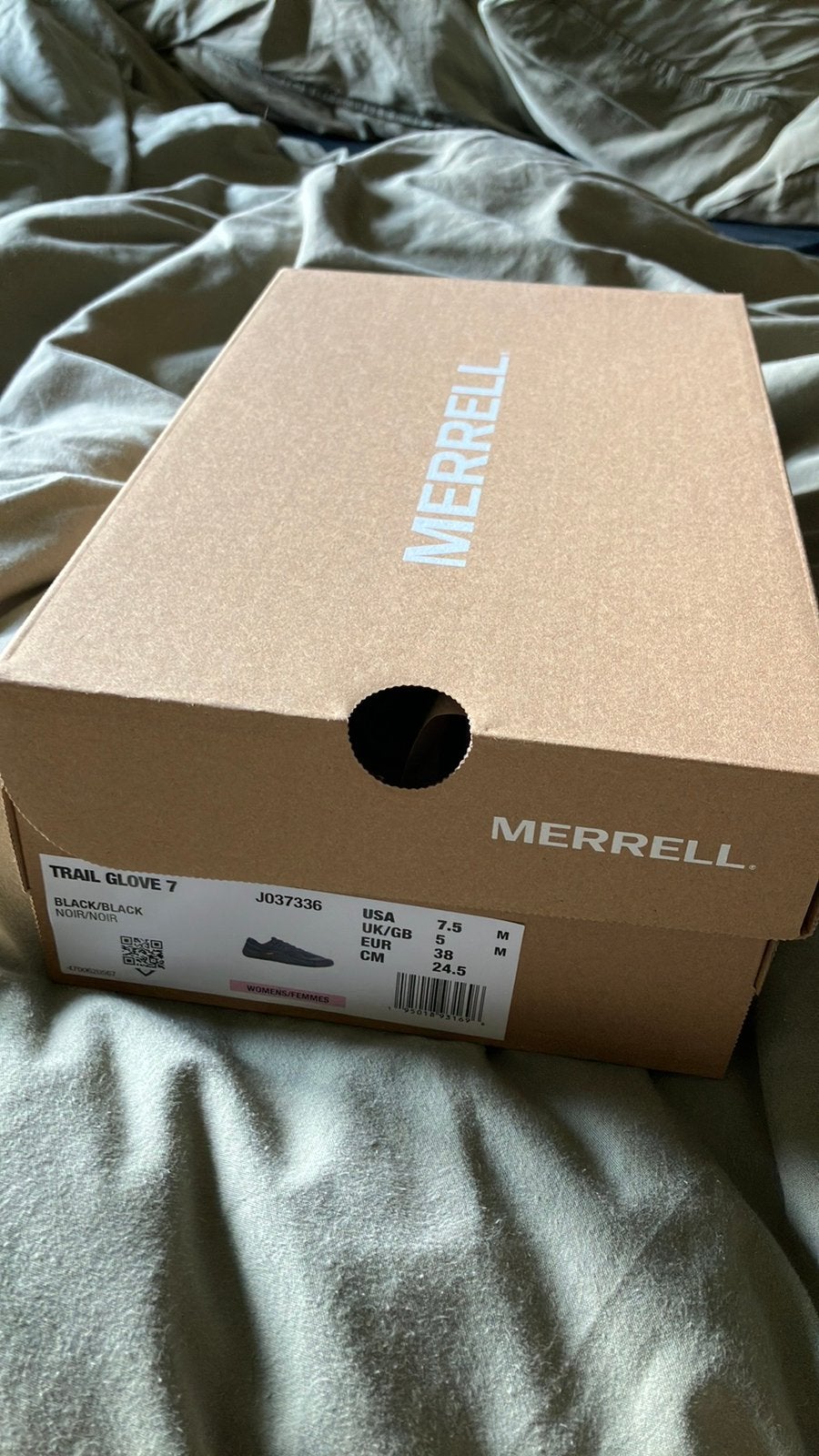 Merrell trail glove 7 zwarte wandelschoenen vrouw, Sport en Fitness, Bergsport en Wandelen, Ophalen of Verzenden, Nieuw, Schoenen