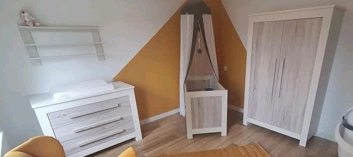 Complete babykamer set - Wit/Hout, Ophalen, Zo goed als nieuw, Jongetje of Meisje