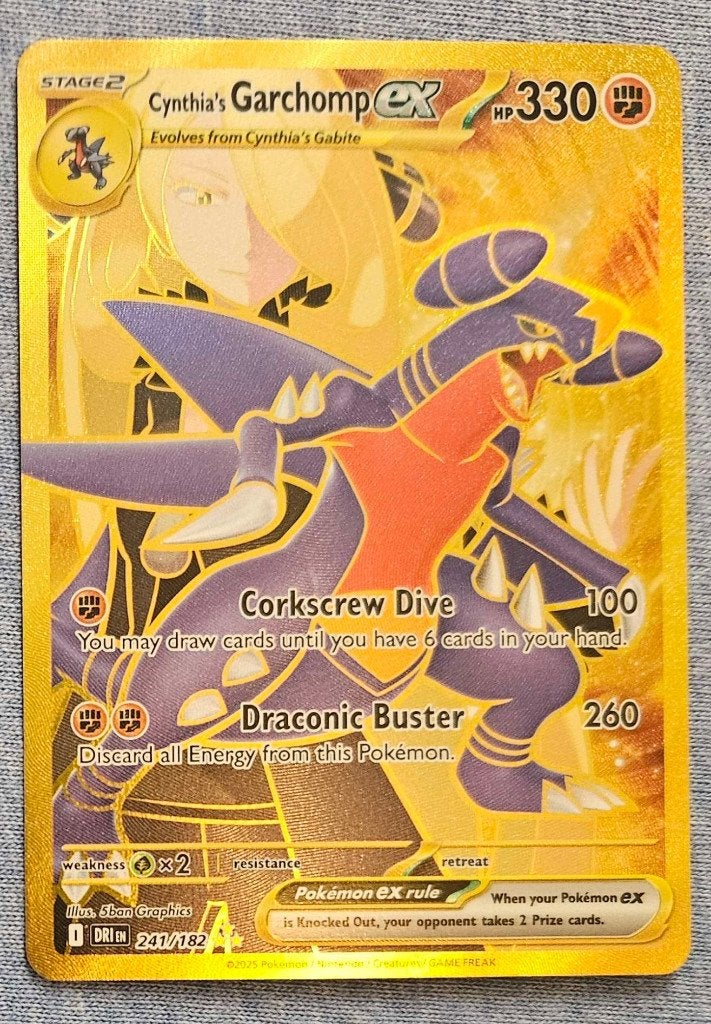 Cynthia's Garchomp ex (DRI 241) – Destined Rivals, Ophalen, Nieuw, Losse kaart, Foil