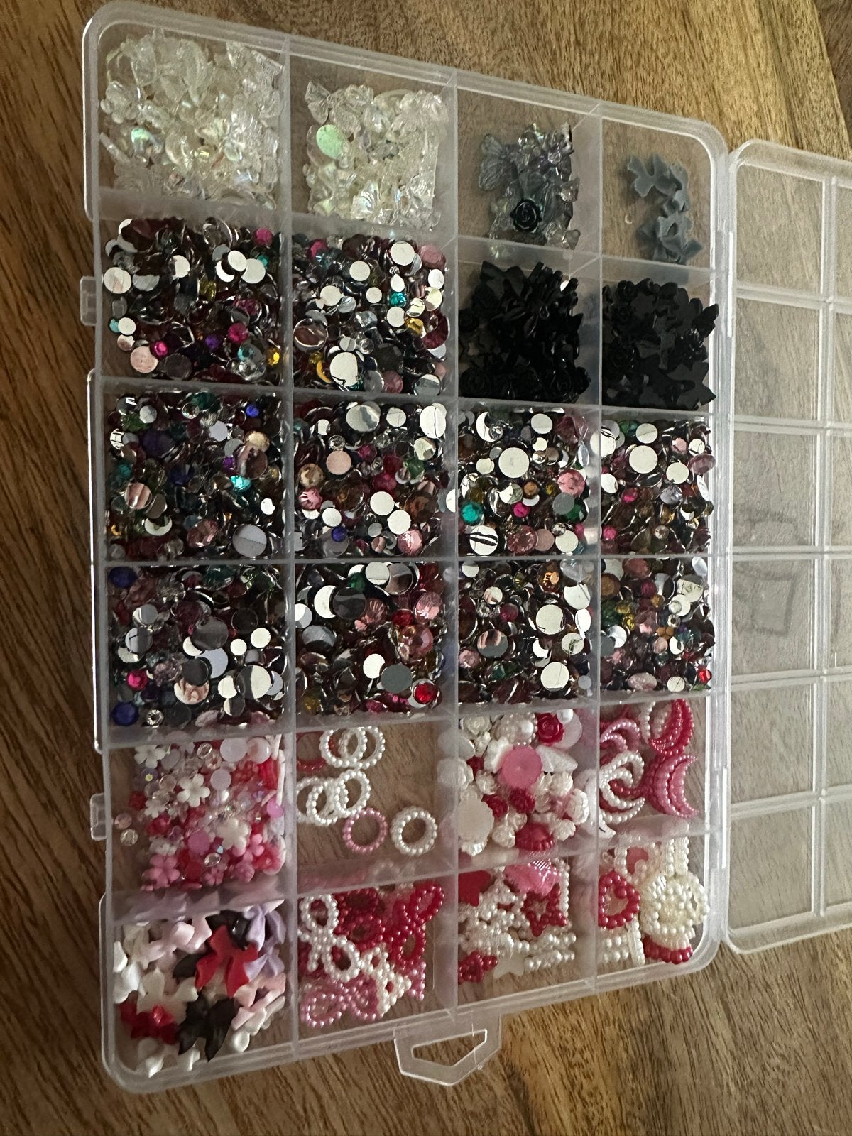Grote set Nail Art Decoraties - Strass, Parels, Glitters, Ophalen of Verzenden, Nieuw, Overige kleuren, Handen en Nagels