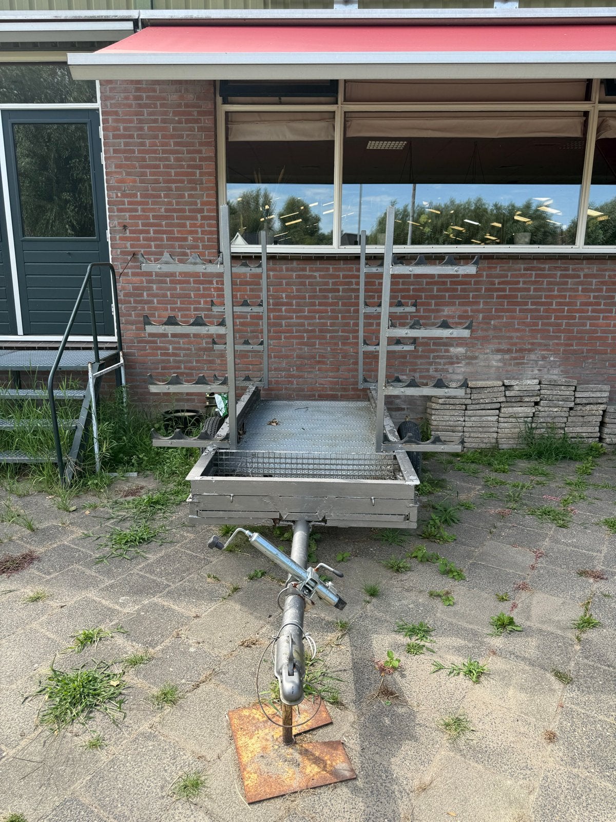 Hinderniswagen voor 24 balken, stevige kwaliteit, Dieren en Toebehoren, Ophalen, Gebruikt