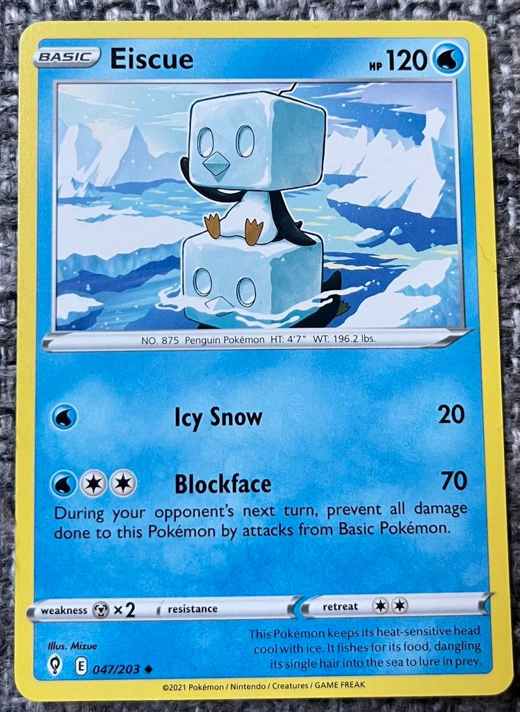 Pokémonkaart van Eiscue (875) • Evolving Skies (047/203), Verzenden, Nieuw, Losse kaart