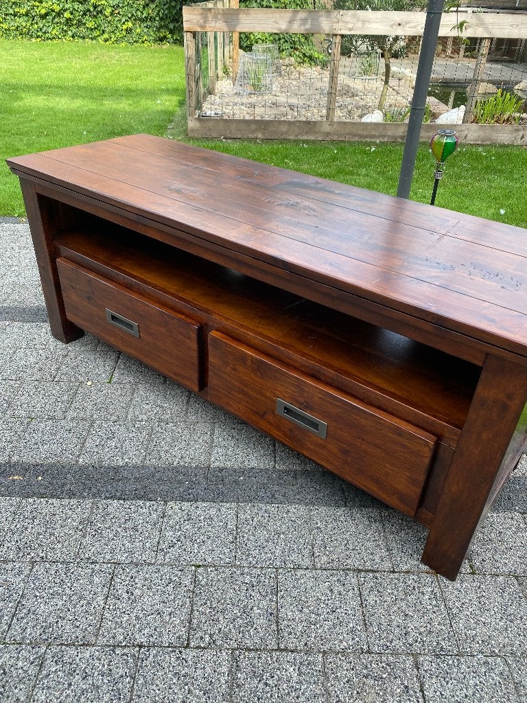 TV meubel, Ophalen, Gebruikt, 100 tot 150 cm, Klassiek