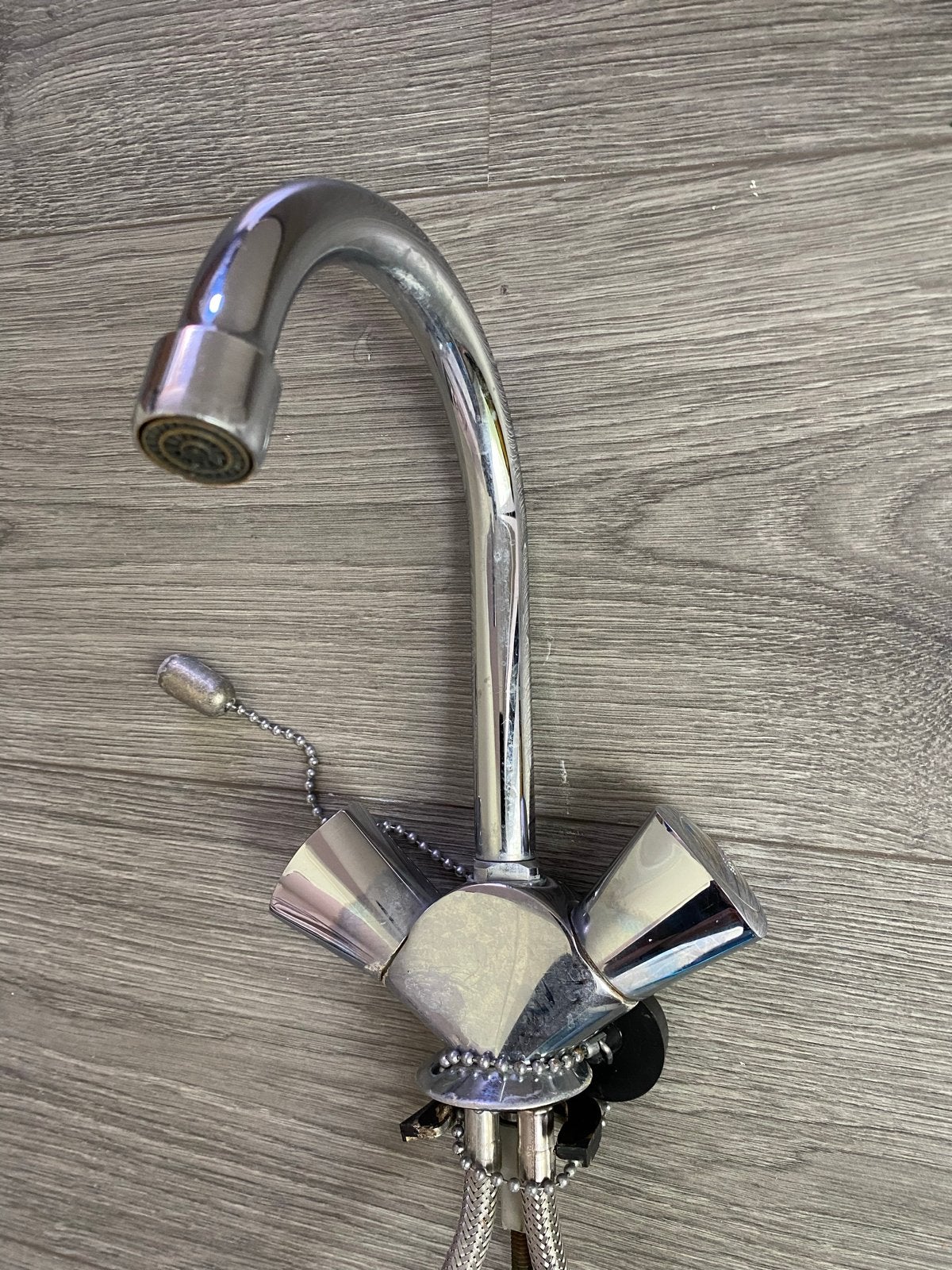 Grohe Costa S Wastafelkraan - Met Ketting - Chroom, Gebruikt, Grohe, Zilver, Ophalen of Verzenden
