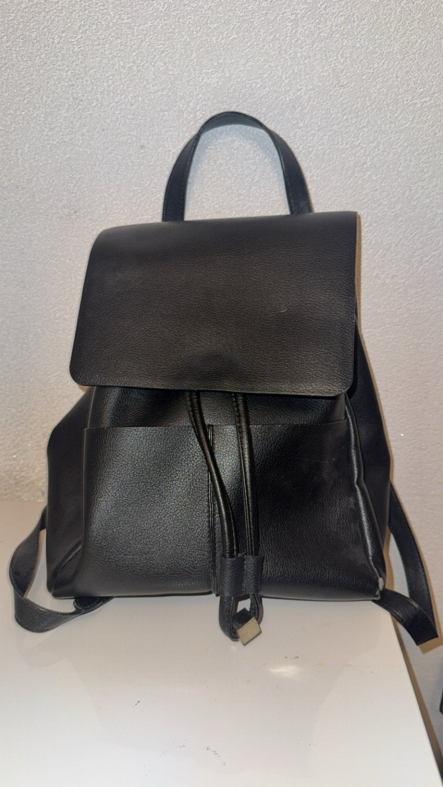 Stijlvolle Zwarte Rugzak, Overige merken, Ophalen of Verzenden, 30 tot 45 cm, Minder dan 25 cm