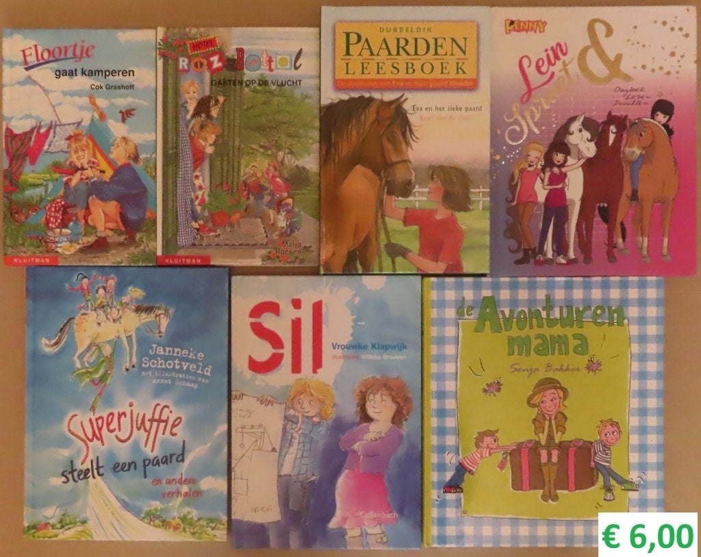 Stapel leuke meisjesboeken vanaf ca. 9 jaar; in 1 koop € 6, Boeken, Ophalen of Verzenden, Gelezen, Vrouwke Klapwijk e.a., Fictie algemeen