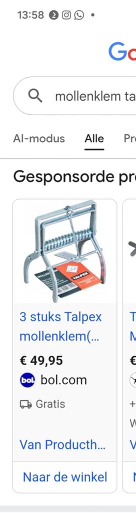 Nieuwe doos Talpex 10 mollenklemmen, Ophalen of Verzenden, Nieuw