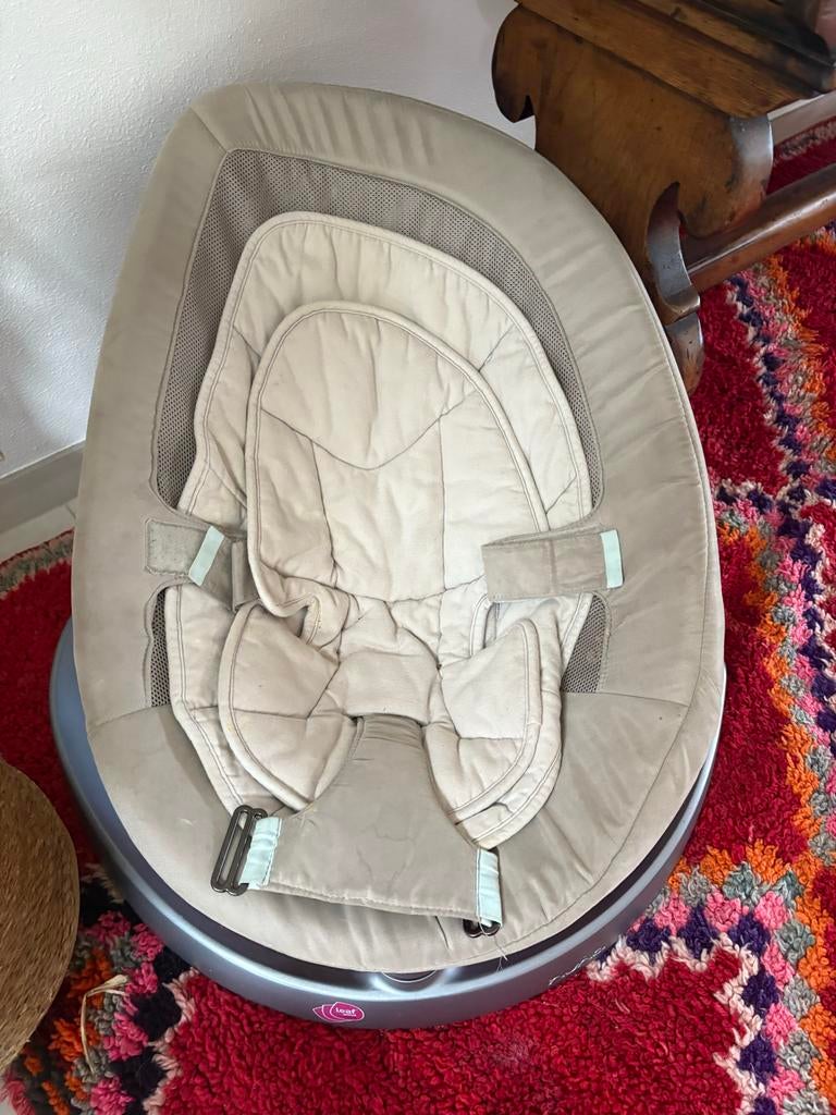 Nuna Leaf wipstoel - Kan bewegen!, Kinderen en Baby's, Wipstoeltjes, Gebruikt, Wipstoel, Met gordel(s) of riempje(s), Ophalen