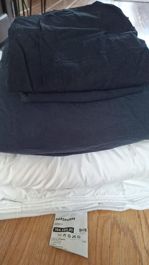 Dekbed ikea 200x200 TEAB, Wit, Tweepersoons, Ophalen of Verzenden, Deken of Dekbed