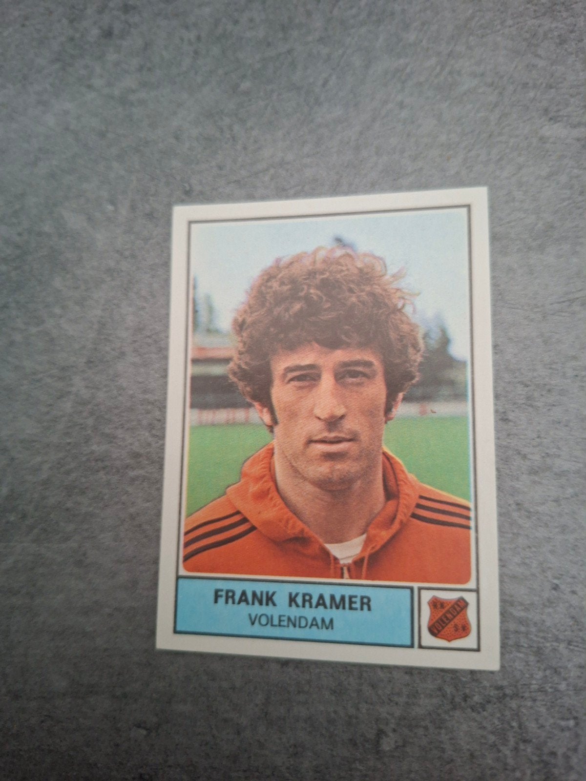 Panini sticker Voetbal 78. Frank Kramer FC Volendam., Ophalen of Verzenden, Zo goed als nieuw, Sticker