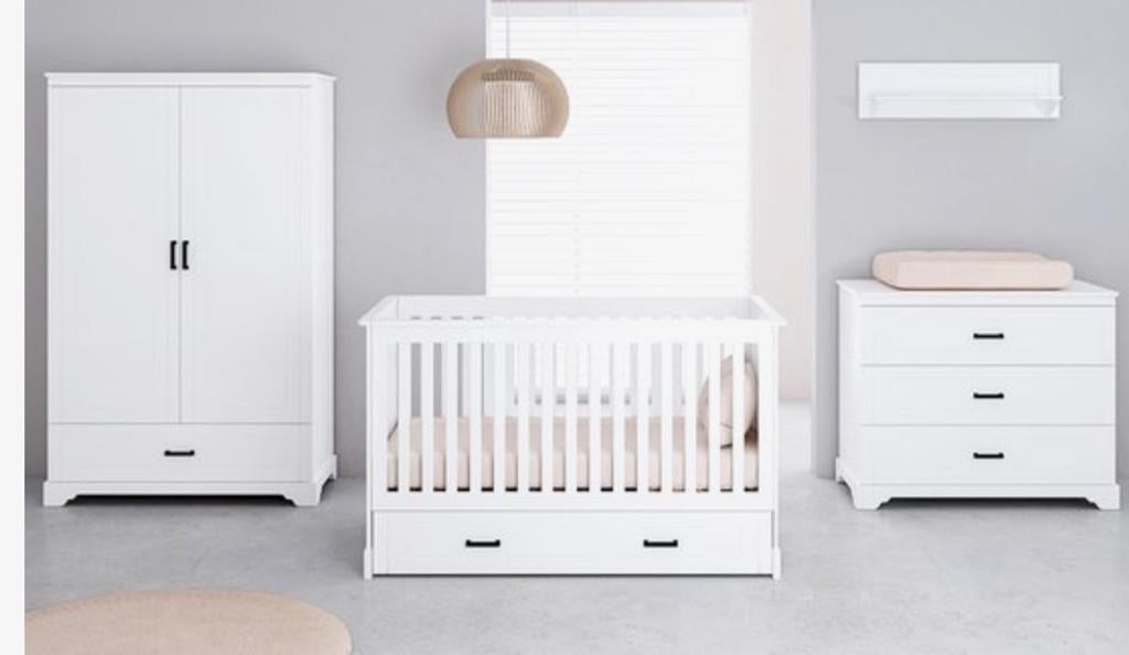 Cabino Babykamer 3 Delig Malibu Wit, Ophalen, 50 tot 70 cm, 100 cm of meer, 105 cm of meer