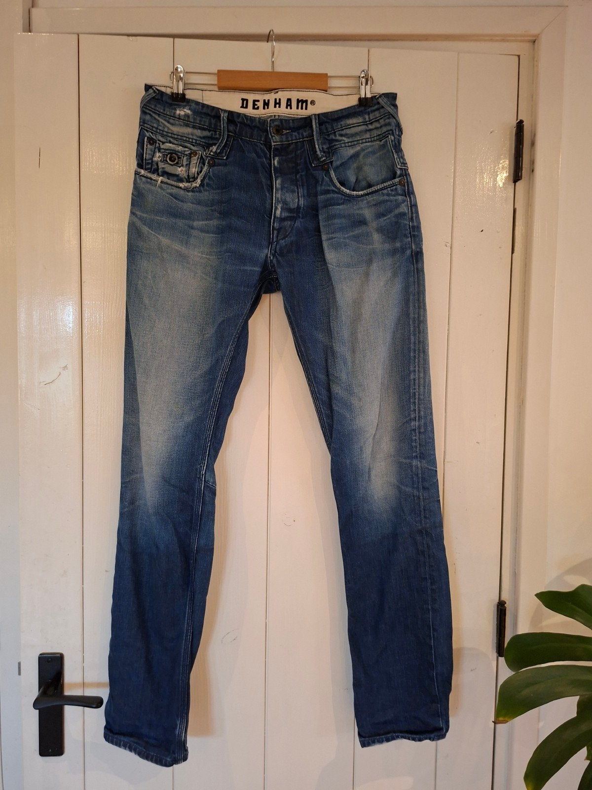 Jeans Denham W32 L34, Blauw, W32 (confectie 46) of kleiner, Ophalen of Verzenden, Zo goed als nieuw
