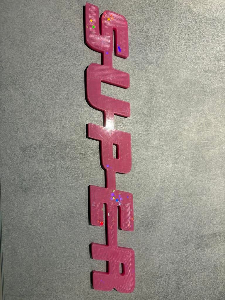 Scania Super logo roze 31 cm, Ophalen of Verzenden