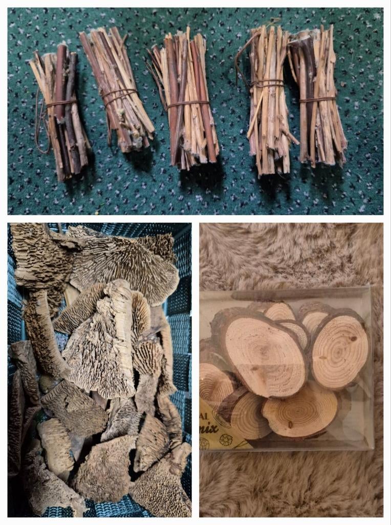 Natuurlijke decoratie, stokjes en houtenschijfjes, Hobby en Vrije tijd, Knutselen, Ophalen of Verzenden, Nieuw