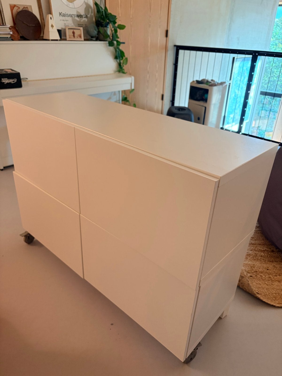 2x witte IKEA besta, Ophalen, Gebruikt, 100 tot 150 cm, Minder dan 100 cm
