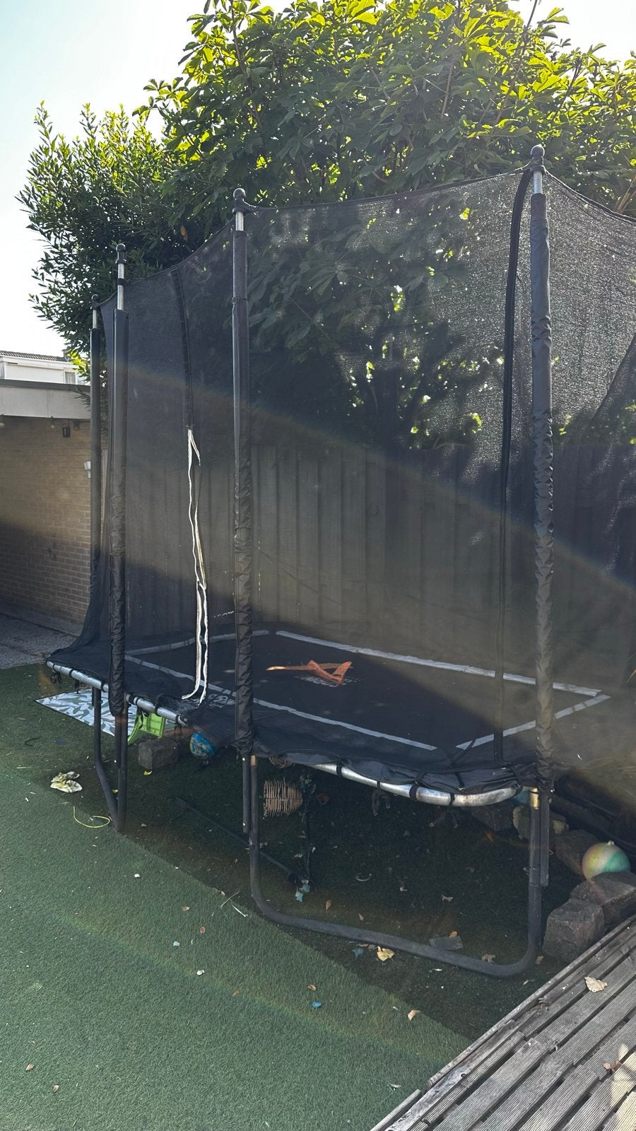 Trampoline met veiligheidsnet - gratis afhalen, Ophalen, Gebruikt