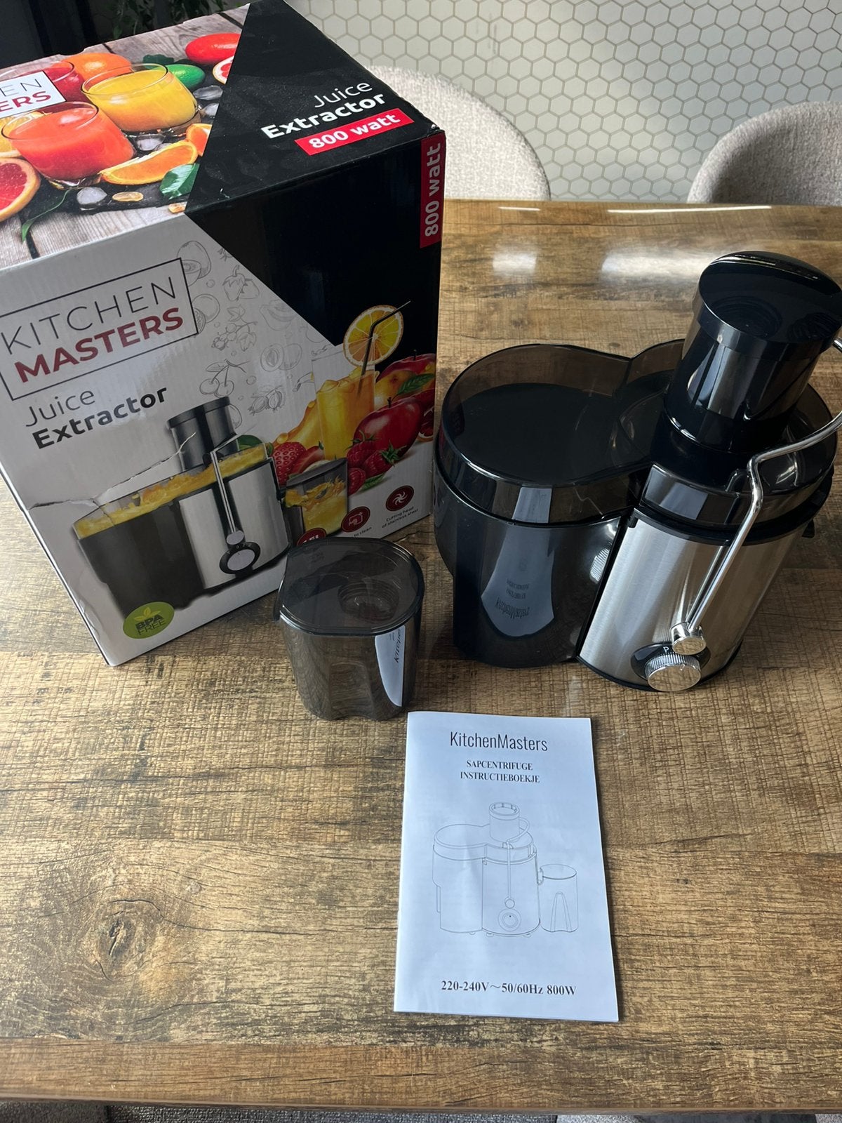 kitchenmaster sapcentrifuge, Ophalen, Zo goed als nieuw, Sapcentrifuge