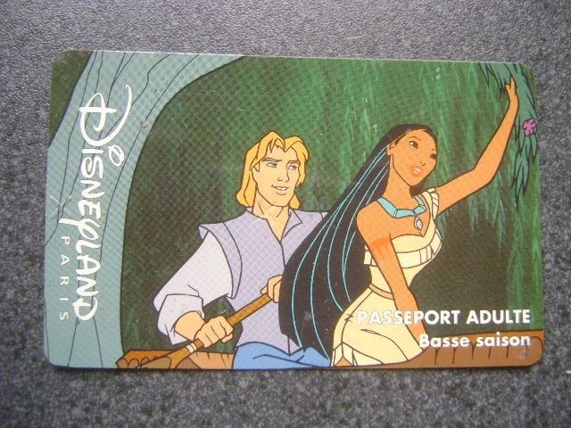entreekaarte disneyland parijs uit 1995, Ophalen of Verzenden, Overige figuren