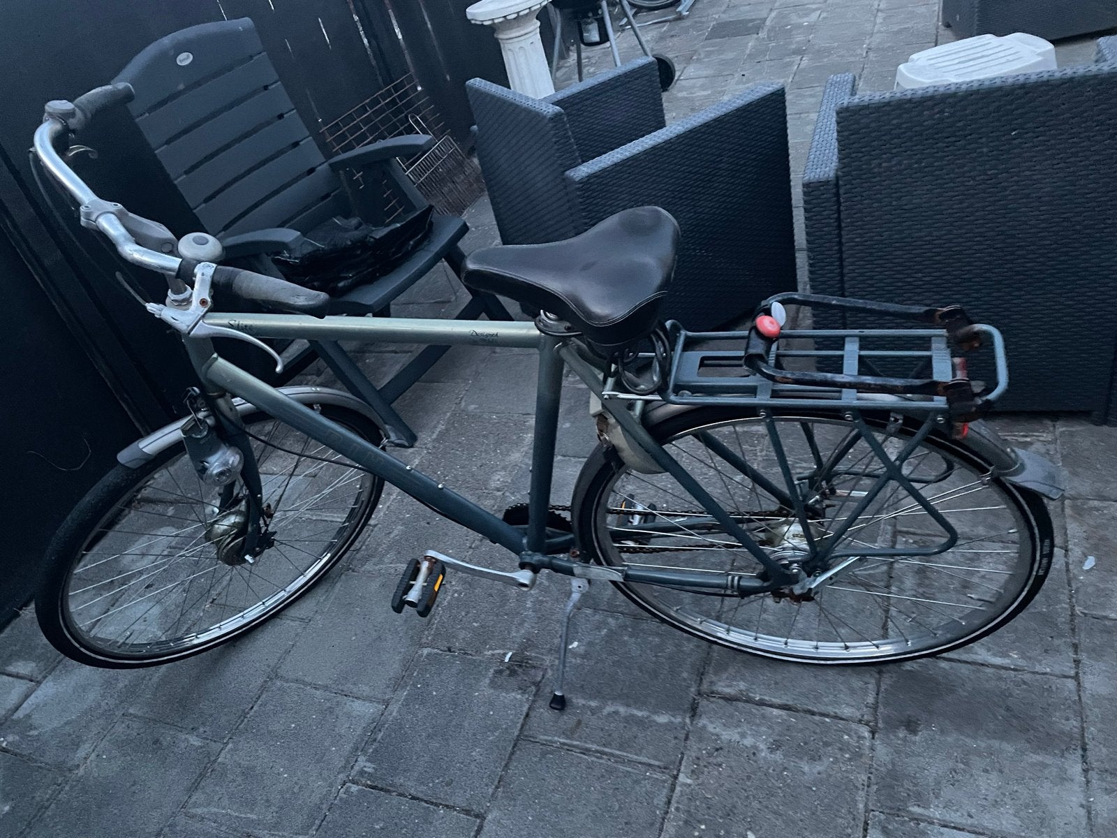 Gebruikte Gazelle stadsfiets met bagagedrager, Fietsen en Brommers, Ophalen, Velgrem, Versnellingen, Gazelle