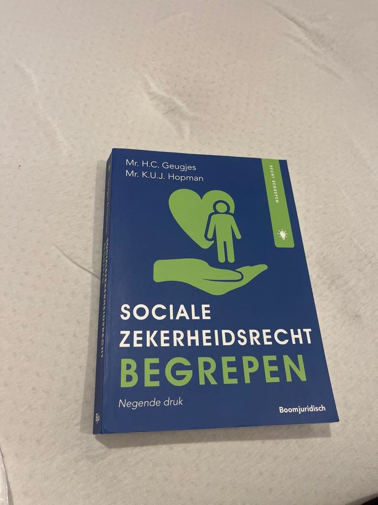 Sociaal Zekerheidsrecht Begrepen - 9e druk, Boeken, Ophalen of Verzenden, Gamma, Zo goed als nieuw, HBO