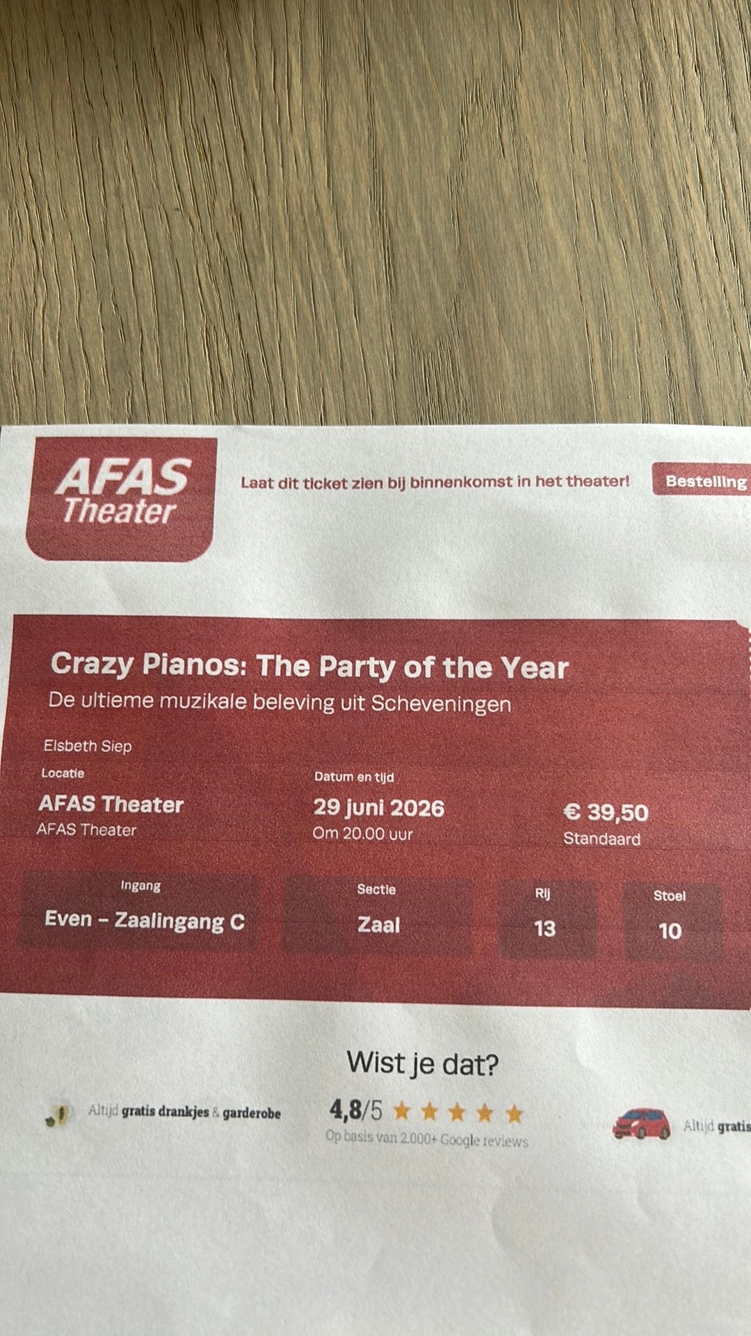 Crazy Piano’s, Twee personen