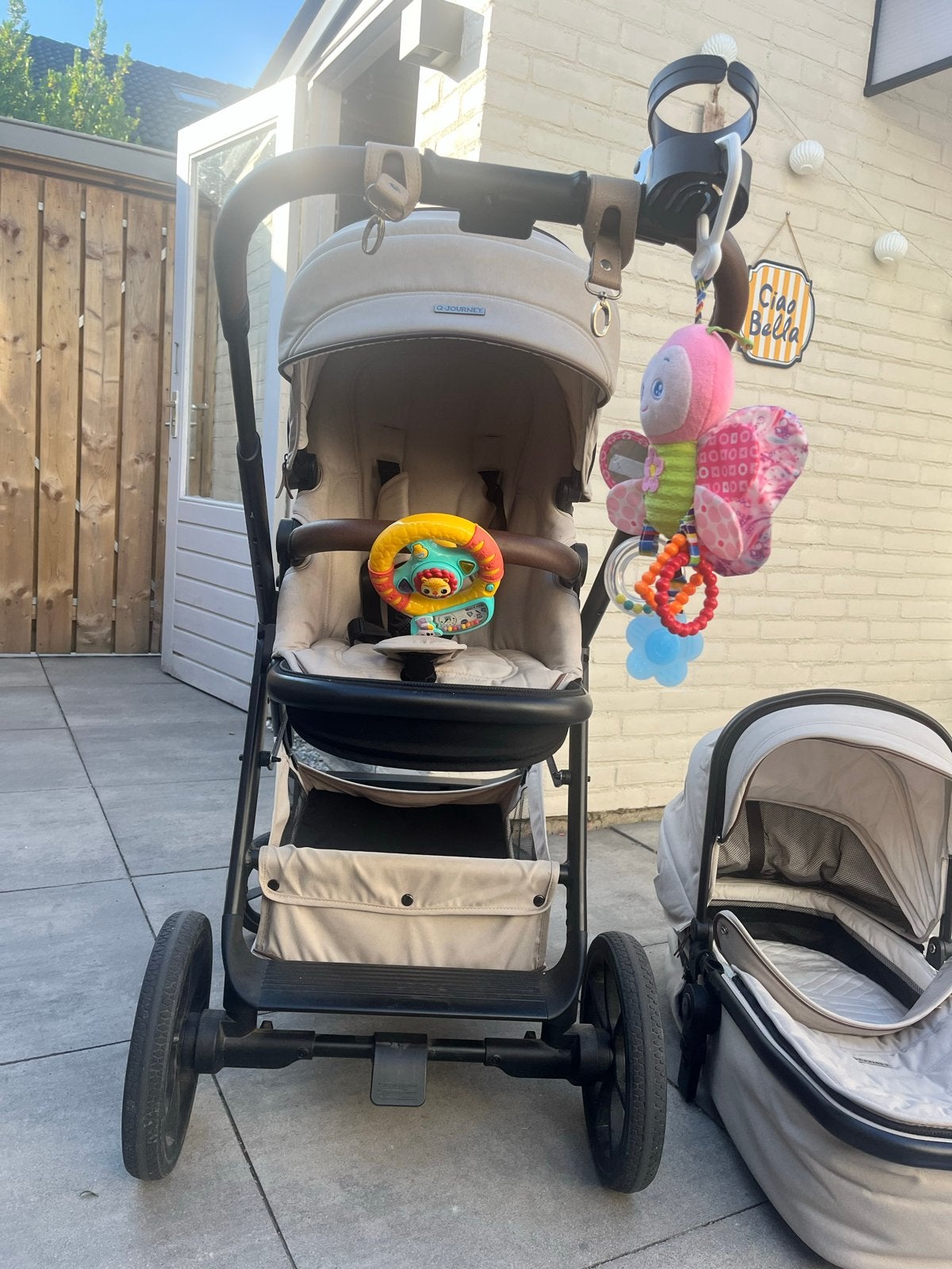 Q-journey kinderwagen met reiswieg - Lichte beschadigingen, Kinderen en Baby's, Gebruikt, Ophalen of Verzenden, Met reiswieg, Kinderwagen