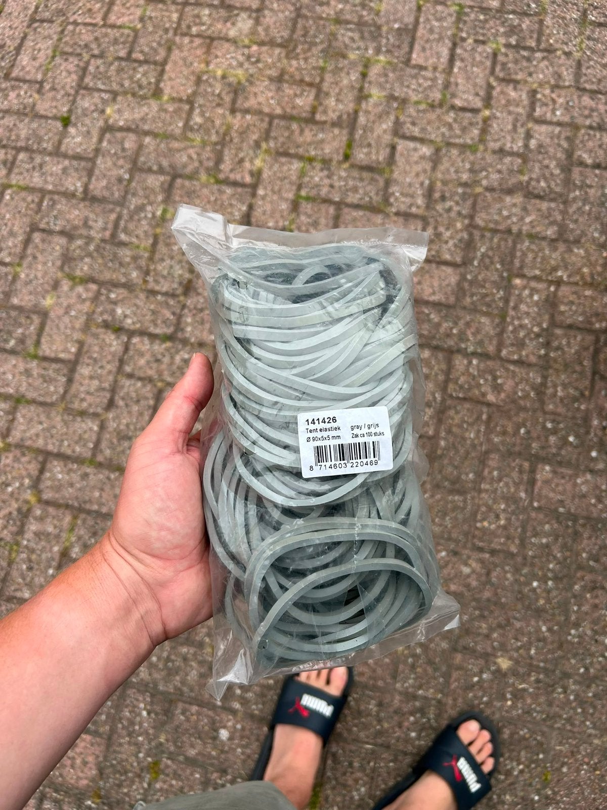 Tent elastiek, Ophalen, Zo goed als nieuw