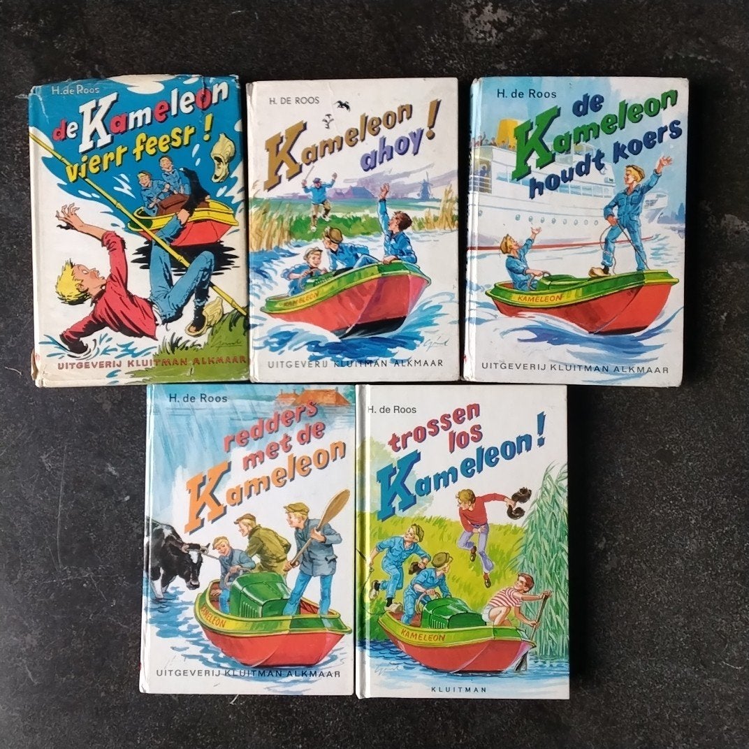 5x De Kameleon boeken - H. de Roos - Kluitman, Ophalen, Gelezen, H. de Roos, Fictie algemeen