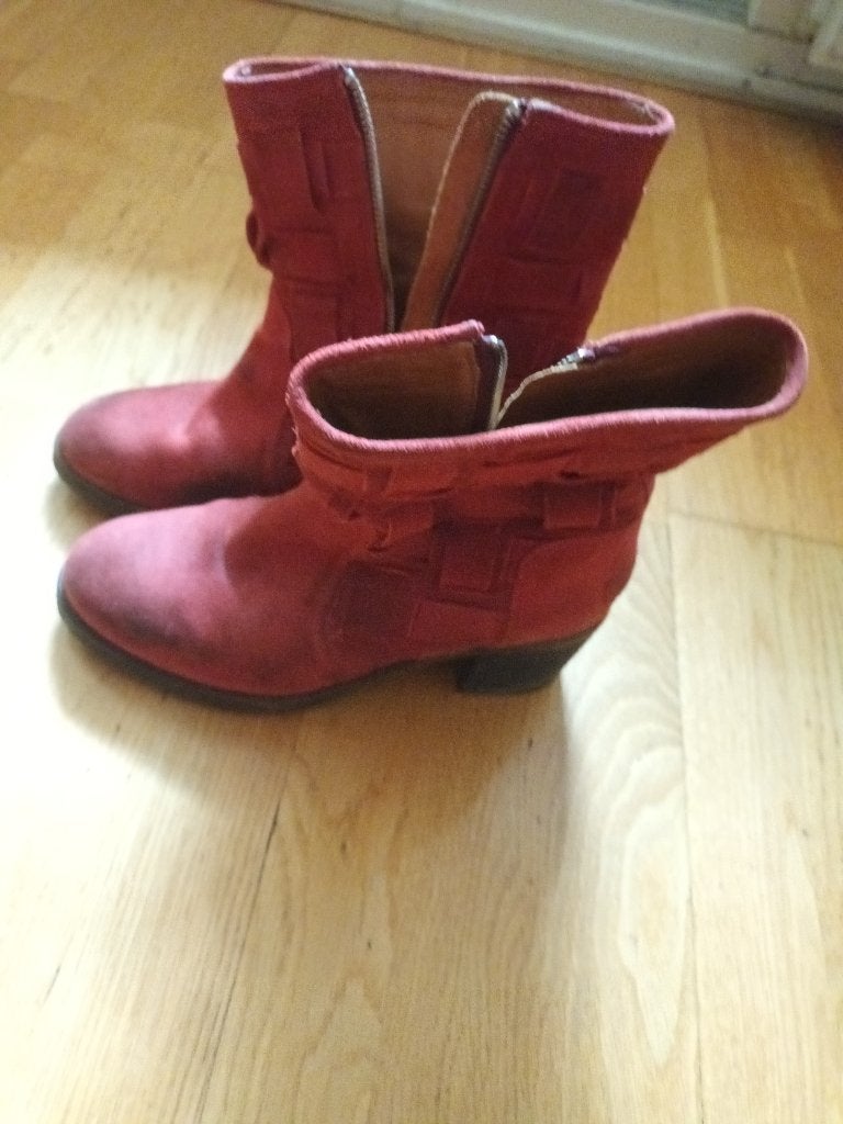 Shabbies/ Roestrood/ 39, Shabbies, Bruin, Lage of Enkellaarzen, Ophalen of Verzenden