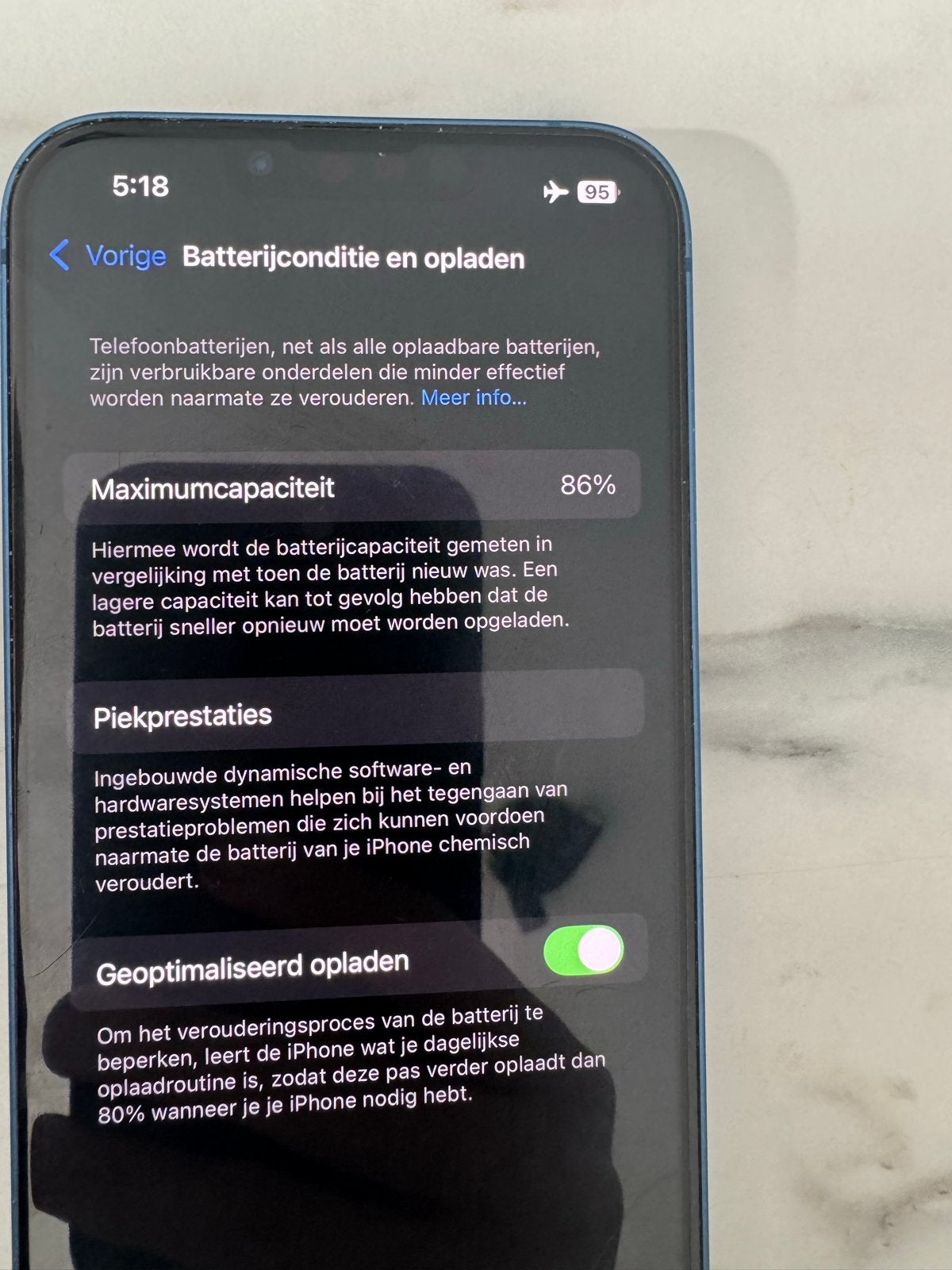 iPhone 13 - 86% batterijconditie, geen schade, Telecommunicatie, Mobiele telefoons | Apple iPhone, Verzenden, Gebruikt, 128 GB