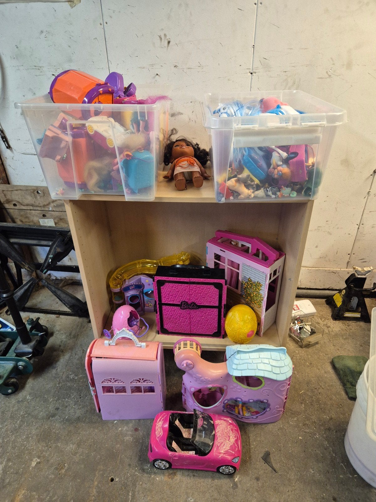 Grote partij speelgoed: Barbie, Polly Pocket, My Little Pony, Ophalen, Gebruikt, Meisje