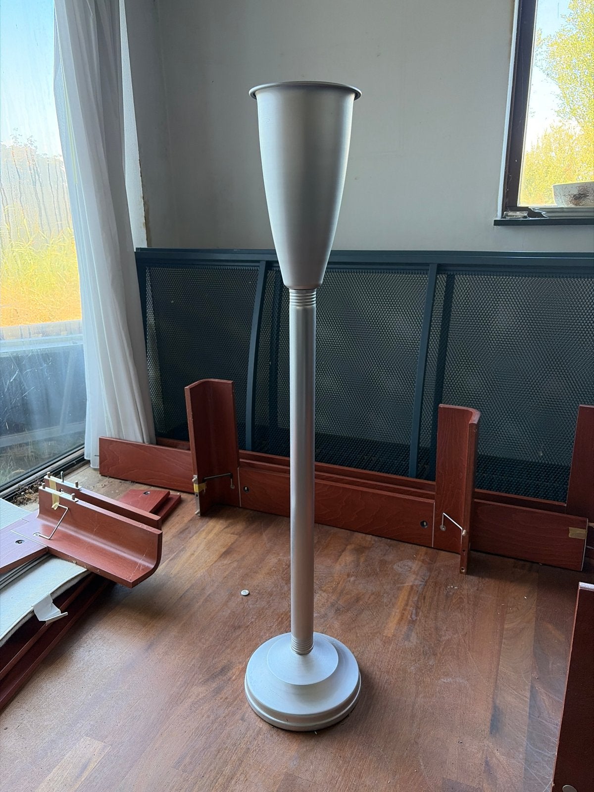Champagne koeler / asbak van hoogwaardig aluminium, Ophalen, Gebruikt, Overige typen, Zilver