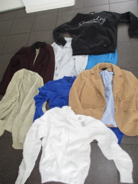 Grote partij pakket 3 dozen tieners merk kleding maten 34 36, Ophalen, Zo goed als nieuw, Maat 36 (S)