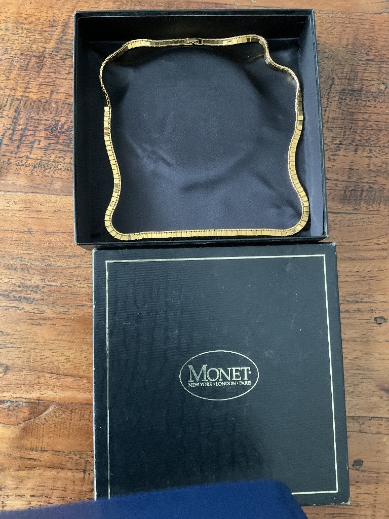 Monet ketting, Ophalen of Verzenden, Nieuw, Goud, Overige materialen