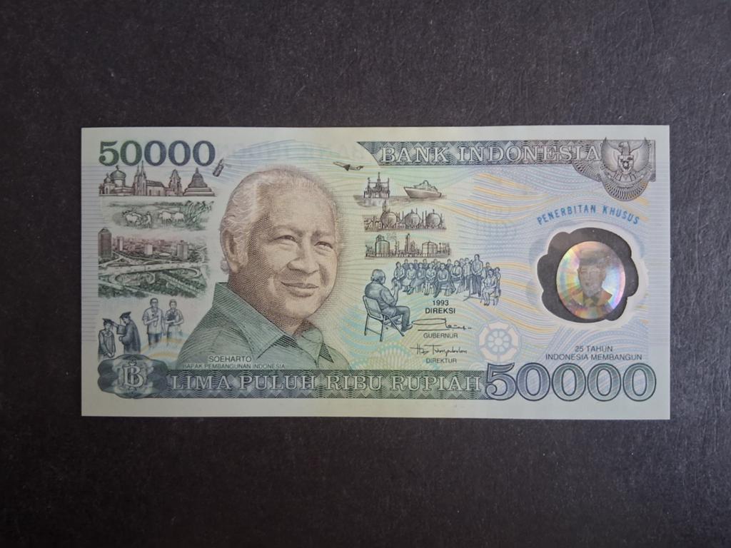50.000 rupiah Indonesië unc 1993, Ophalen of Verzenden, Zuidoost-Azië, Los biljet
