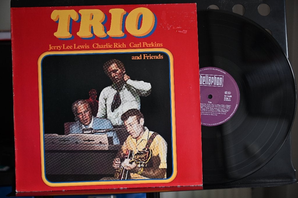 LP 1979 Jerry Lee Lewis / Charlie Rich & Carl Perkins   Trio, LP, Ophalen of Verzenden, Zo goed als nieuw, Beschermende buitenhoes