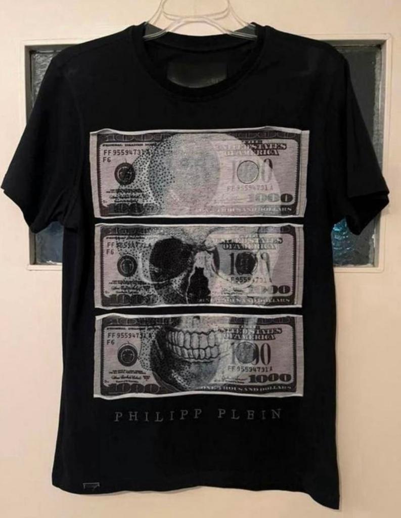 Philipp Plein t shirt, Ophalen of Verzenden, Zo goed als nieuw, Maat 46 (S) of kleiner, Zwart