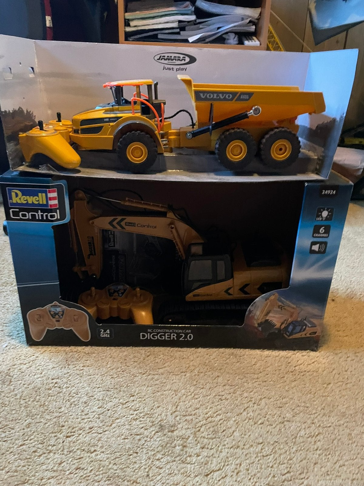 Rc dumper en graafmachine, Ophalen, Zo goed als nieuw