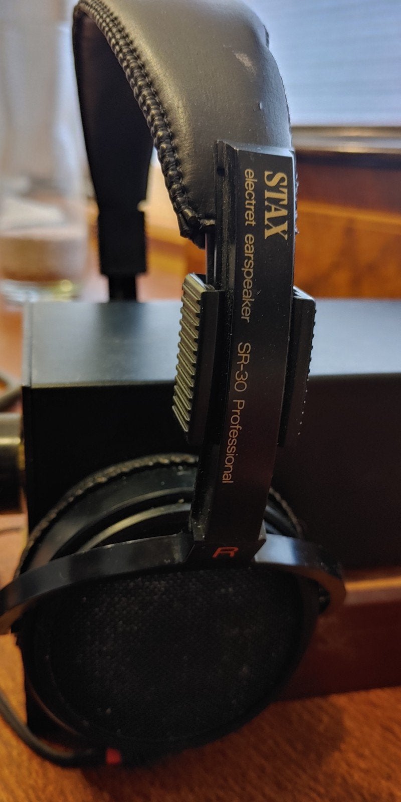 Stax sr 30 professional met srd 4 adaptor, Audio, Tv en Foto, Koptelefoons, Ophalen of Verzenden, Gebruikt, Overige merken