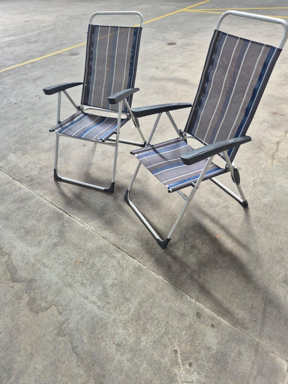 Campingstoelen Vrijbuiter Alu Parijs, Caravans en Kamperen, Ophalen, Gebruikt, Campingstoel