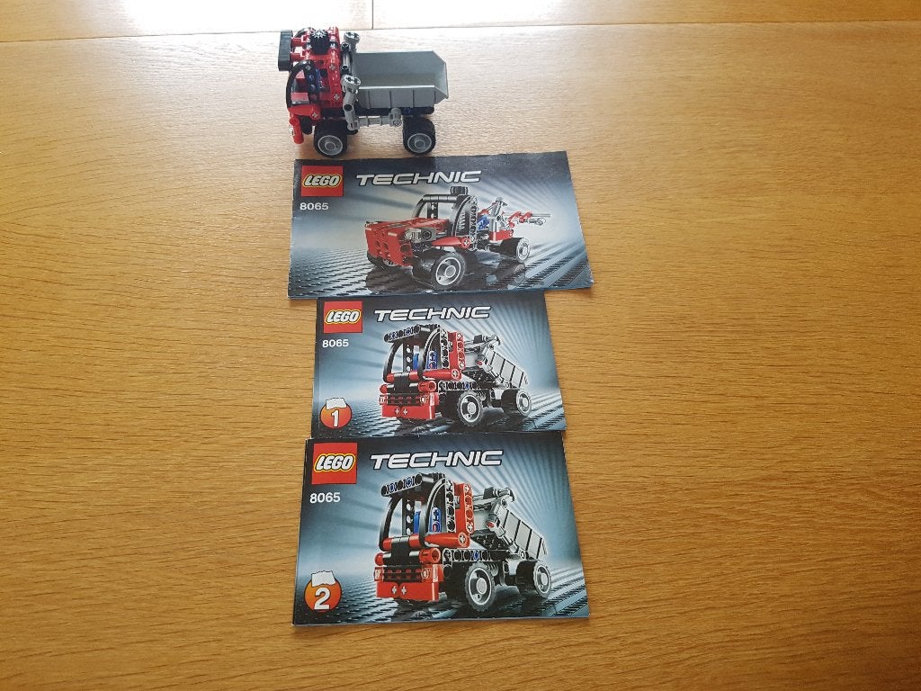 Lego Nr. 8065 Technic Mini Containertruck Compleet set, Inclusief instructies, Lego, Ophalen of Verzenden, Zo goed als nieuw