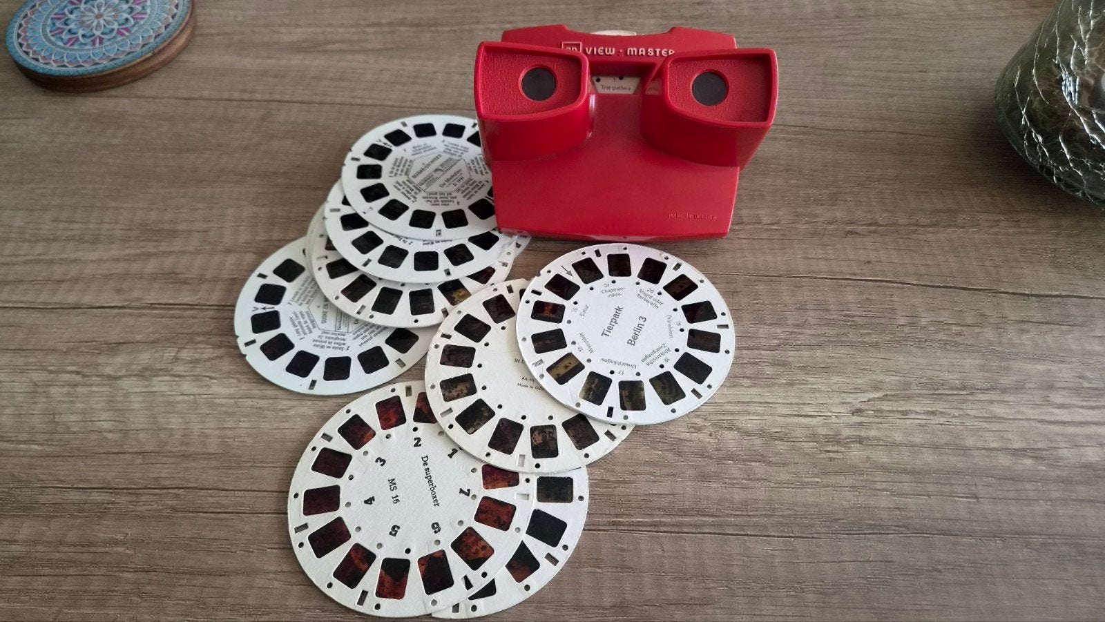 Viewmaster met 12 kaartjes uit de jaren '80, Ophalen of Verzenden, Gebruikt