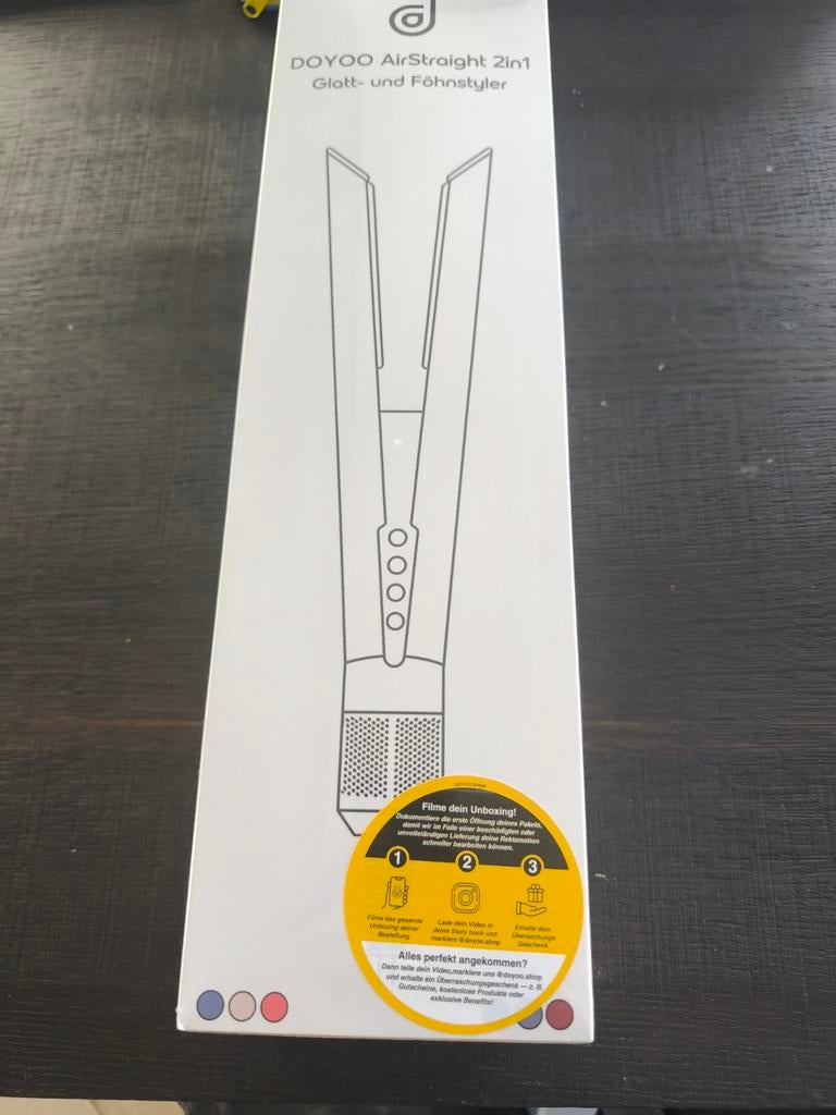 DOYOO AirStraight 2in1 Glatt- en Föhnstyler, Ophalen of Verzenden, Nieuw, Haarverzorging
