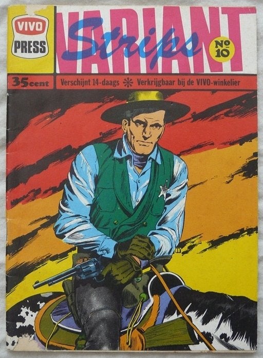 Strip Boekje, VARIANT STRIPS, Nr10, VIVO PRESS, 1969.(1), Gelezen, VIVO PRESS, Eén stripboek, Ophalen of Verzenden