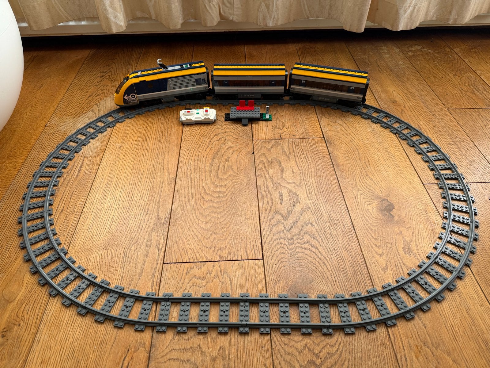 LEGO City Passagierstrein 60197 + rails & afstandsbediening, Ophalen of Verzenden, Gebruikt, Lego