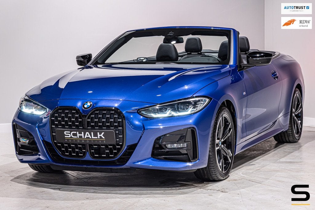 BMW 4-serie Cabrio 420i High Executive|M-sport|Leder|Cam, Auto's, BMW, Automaat, 1998 cc, Zwart, Cabriolet