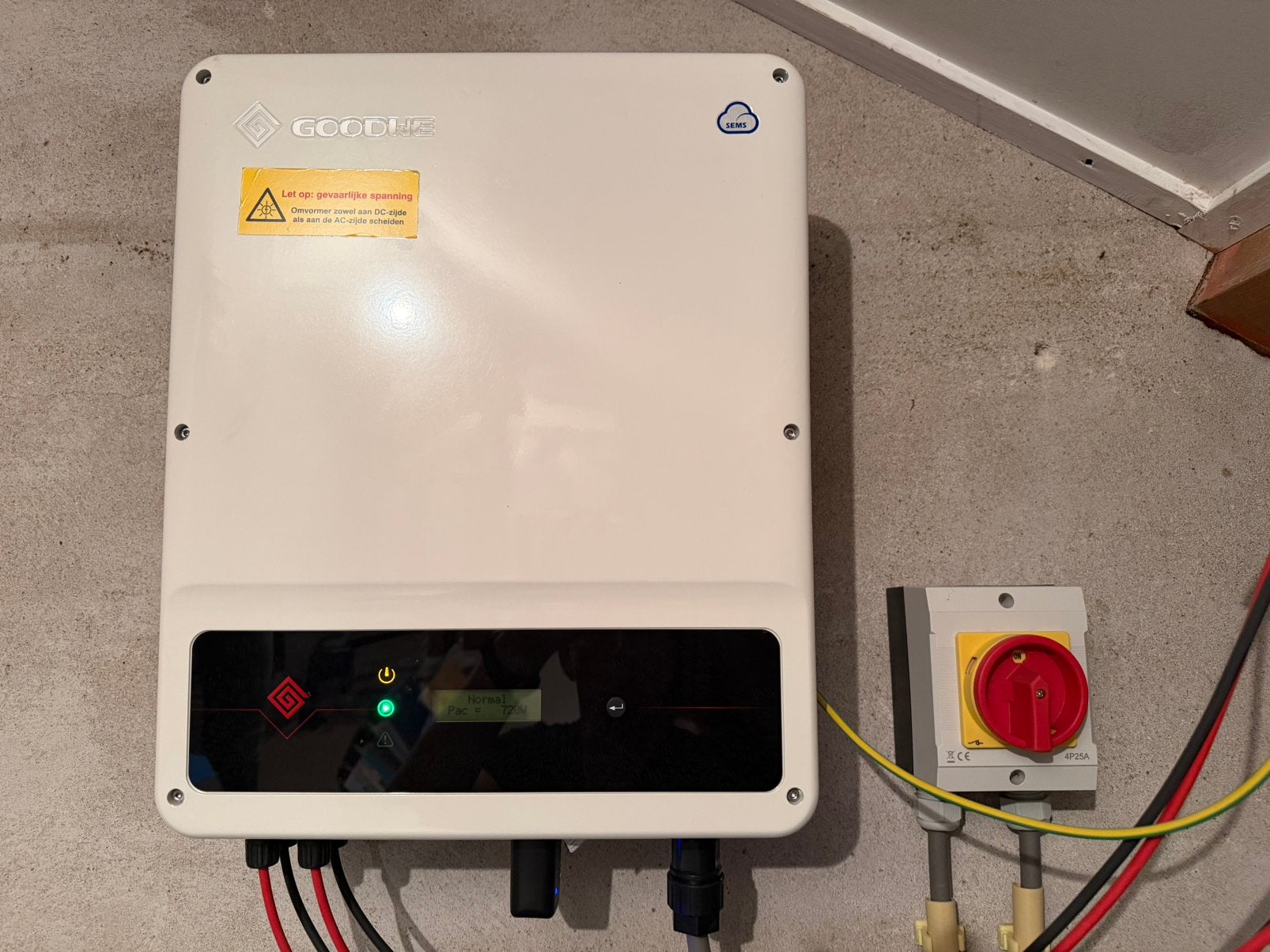 Omvormer Goodwe (2023) / GW6000-sdt-20-wifi, Ophalen of Verzenden, Zo goed als nieuw, Overige typen