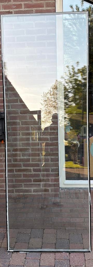 Dubbel glas 88x243 cm, Doe-het-zelf en Verbouw, Ophalen, Gevelraam of Ruit, Gebruikt, 80 tot 120 cm