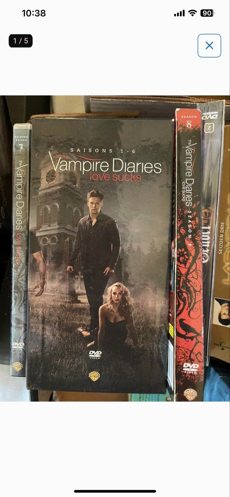 The Vampire Diaries DVD Boxset Seizoenen 1-8, Gebruikt, Vanaf 16 jaar, Nederlands, Bovennatuurlijke thriller